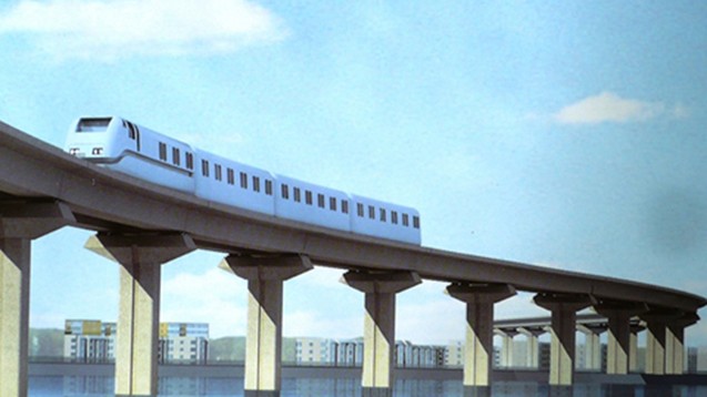 Sắp trưng bày mẫu tàu điện dự án Cát Linh - Hà Đông Phối cảnh tuyến đường sắt đô thị Cát Linh - Hà Đông.