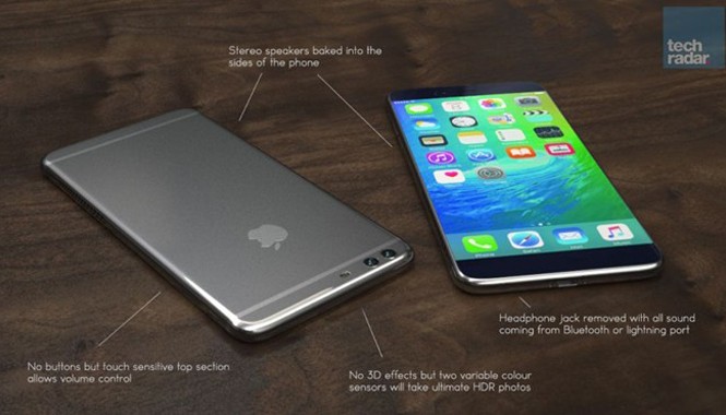 iPhone 7 sẽ chống nước và thêm RAM Một mẫu concept của iPhone 7 từ TechRadar.