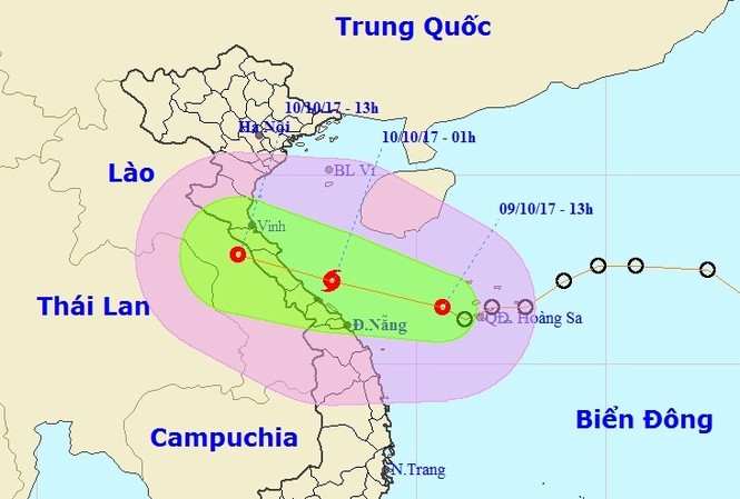 Áp thấp nhiệt đới có thể vào Hà Tĩnh-Quảng Bình, gây mưa lớn Áp thấp nhiệt đới có thể vào Hà Tĩnh-Quảng Bình, gây mưa lớn