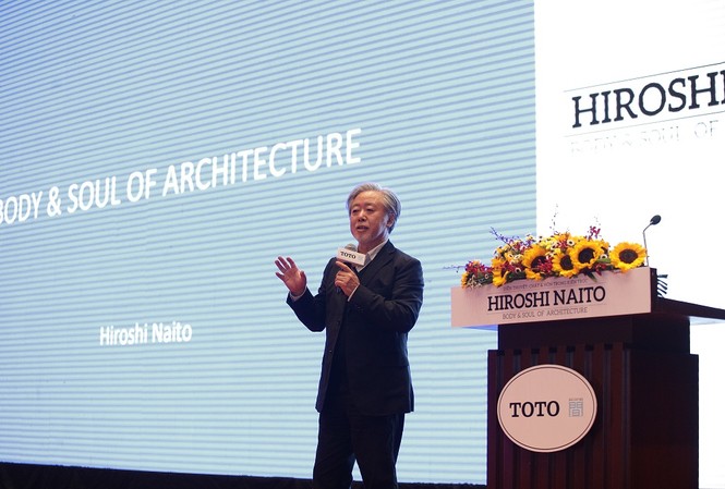 Kiến trúc sư danh tiếng Nhật Bản truyền cảm hứng cho giới trẻ Việt Nam Kiến trúc sư Hiroshi Naito diễn thuyết về chủ đề "Chất và Hồn trong kiến trúc"