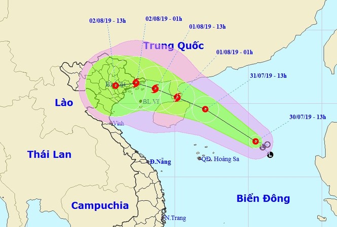 Chủ động cấm biển, ứng phó áp thấp nhiệt đới khả năng mạnh thành bão Đường đi của áp thấp nhiệt đới có khả năng mạnh lên thành bão trên biển Đông