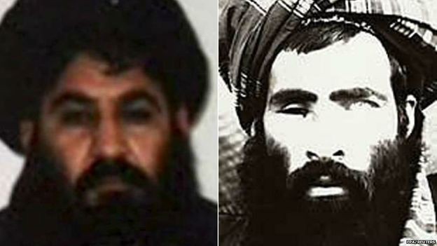 Kẻ kế nhiệm thủ lĩnh chột mắt gây rạn nứt nội bộ Taliban Tân thủ lĩnh Mulla Akhtar Mansour (trái) và cựu thủ lĩnh chột mắt Mullah Omar đã bị tiêu diệt