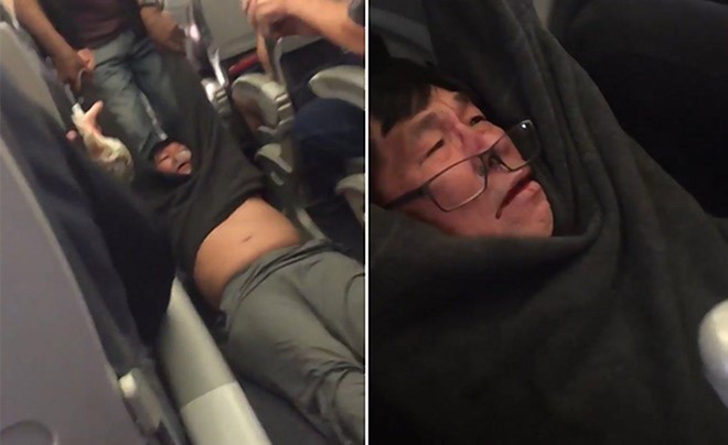 Cảnh sát hàng không: 'Ông David Dao cư xử thô bạo' Bác sỹ người Mỹ gốc Việt David Dao bị các nhân viên an ninh cưỡng chế ra khỏi máy bay của hãng United Airlines.