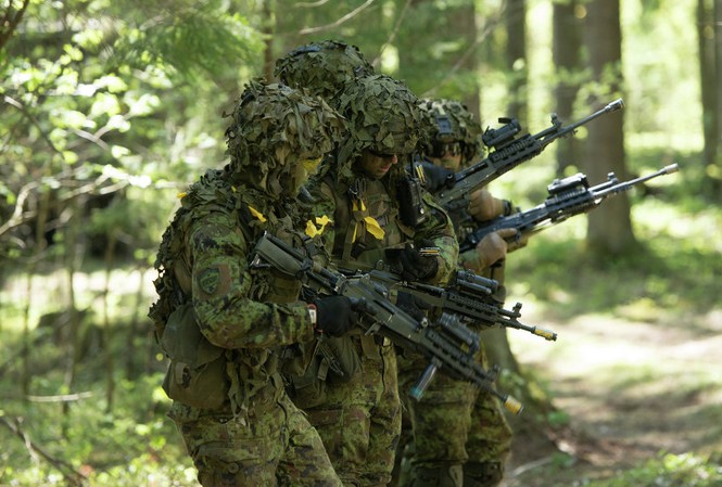 NATO tập trận cực lớn ở Estonia Ảnh: Sputnik