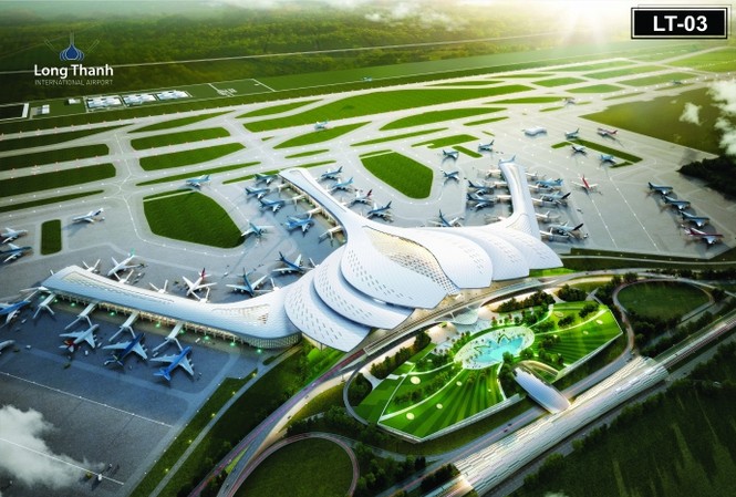 Xây dựng sân bay Long Thành theo hình ảnh hoa sen cách điệu Mô hình thiết kế Sân bay Long Thành lấy cảm hứng từ hình ảnh hoa sen