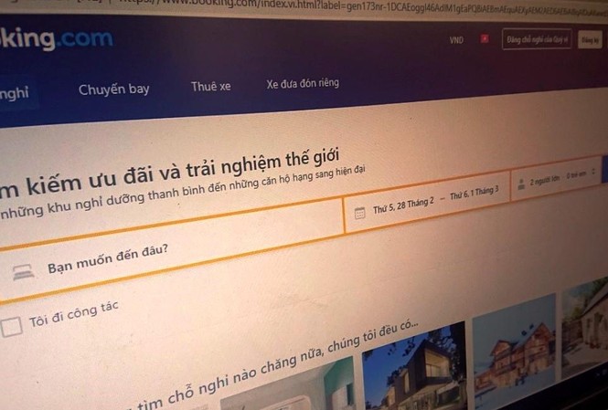 Nhận 'quả đắng' khi đặt phòng khách sạn qua trang web quốc tế Website Booking.com cung cấp dịch vụ đặt phòng trực tuyến và nhiều dịch vụ khác