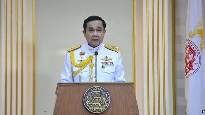 Tướng đảo chính tại Thái Lan chính thức làm Thủ tướng Ông Prayuth Chan-ocha