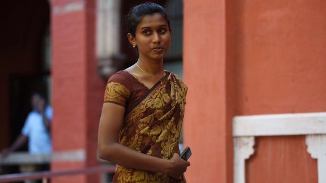 Ấn Độ sẽ có nữ cảnh sát chuyển giới đầu tiên K Prithika Yashini. Ảnh: BBC