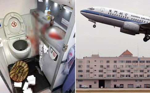 Hành khách đập đầu tự sát trên chuyến bay Trung Quốc Ảnh: SCMP