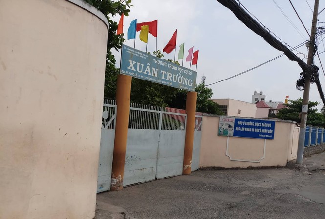 TPHCM: Một học sinh bị 6 bạn 'đánh hội đồng' ngay tại trường Trường THCS Xuân Trường (quận Thủ Đức, TPHCM) nơi xảy ra vụ học sinh bị đánh hội đồng