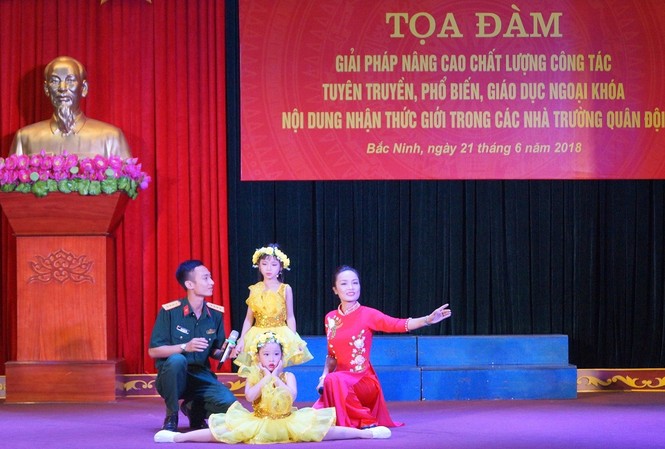 Nâng cao chất lượng bình đẳng giới trong nhà trường Quân đội Ảnh: Nguyễn Minh