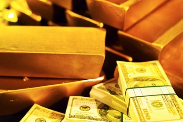 Giá vàng và USD bật tăng phiên cuối tuần Ảnh minh họa.