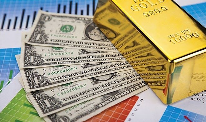 Vàng, USD đồng loạt quay đầu giảm giá Giá vàng và USD đồng loạt giảm giá
