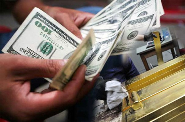 Giá vàng và USD đồng loạt giảm mạnh Ảnh minh họa