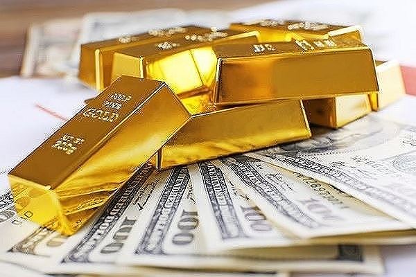 Đại lý đồng loạt hạ giá vàng miếng SJC Vàng giảm giá, USD quay đầu bật tăng. ảnh minh hoạ