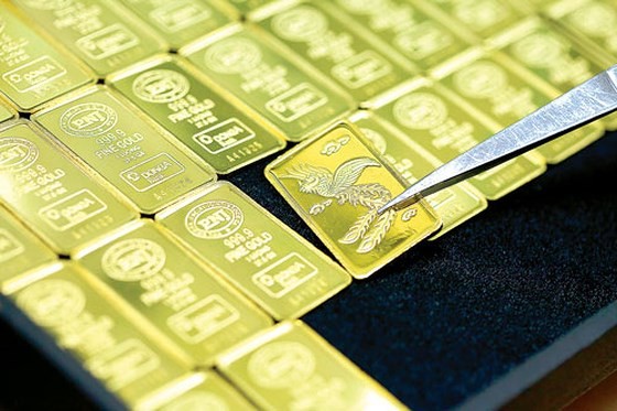 Giá vàng đồng loạt tăng mạnh Ảnh minh họa