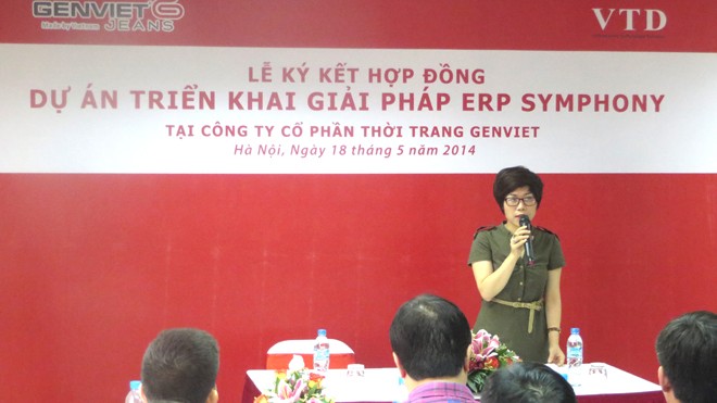 Genviet ký kết dự án sử dụng phần mềm Erp Dự án triển khai giải pháp ERP SYMPHONY