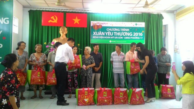 Tập đoàn y khoa Hoàn Mỹ tổ chức chương trình “Xuân yêu thương 2016” Hoạt động Xuân Yêu thương đầy ý nghĩa của Tập đoàn Y khoa Hoàn Mỹ năm 2016