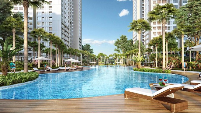 Chào hè sôi động tại các khu đô thị Vinhomes Các khu đô thị Vinhomes luôn được chú trọng phát triển các tiện ích dành cho các cư dân nhí như sân chơi trẻ em, bể bơi ngoài trời, quảng trường...