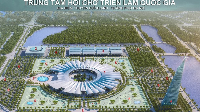 Lễ động thổ dự án trung tâm hội chợ triển lãm quốc gia Trung tâm HCTLQG sẽ được kiến tạo thành một thành phố triển lãm trong tương lai
