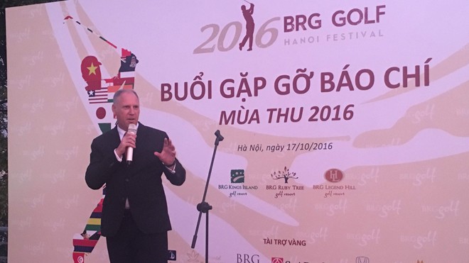 BRG Golf Hà Nội Festival 2016 sẽ diễn ra trong 3 ngày Đại diện BRG Golf trao đổi với các nhà báo