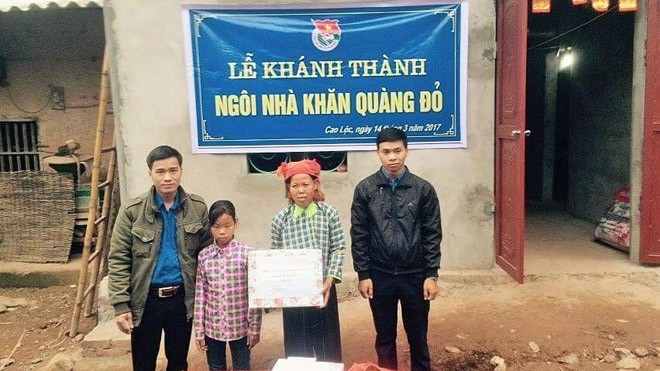 Nhà Khăn quàng đỏ: Công trình lớn từ kế hoạch nhỏ Đội viên huyện Cao Lộc có hoàn cảnh khó khăn được tặng nhà Khăn quàng đỏ