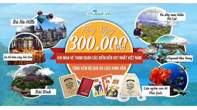 Tháng 9, đắm chìm trong 'cơn mưa ưu đãi' cực kỳ hot của Mytour.vn Đăng ký ngay để nhận bộ quà giá trị lên đến 300.000 vnd nào!! - Ảnh: Mytour.vn
