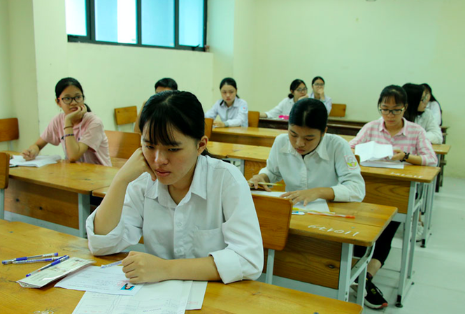 Hà Nam công bố điểm chuẩn lớp 10 công lập: Có gì đột biến? Thí sinh Hà Nam dự thi vào lớp 10 công lập - Ảnh: GN