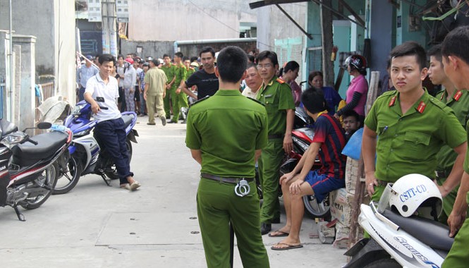 Thai phụ bị đâm chết trong phòng trọ Hiện trường xảy ra vụ án mạng