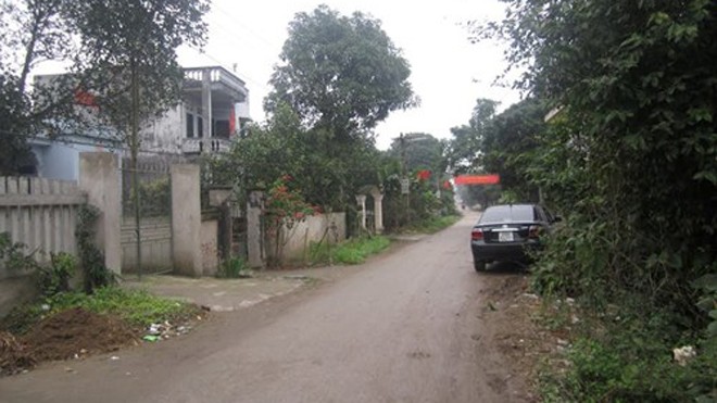Thảm án Nam Định: Hai bà cháu chết gục trên vũng máu Thôn Cời, xã Yên Cường nơi xảy ra vụ việc thương tâm.