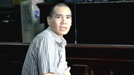 Đâm chết sếp vì không cho nghỉ việc chăm vợ mang bầu Bị cáo Thuật tại tòa phúc thẩm