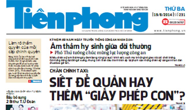 Tiền Phong ra ngày 19/8 có gì đáng chú ý? Tiền Phong ra ngày 19/8 có gì đáng chú ý?