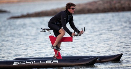 Schiller Bikes X1 - Xe đạp nước hiện đại nhất thế giới Xe Schiller Bikes X1 được thiết kế với tiêu chí: tốc độ, tạo niềm vui và an toàn.