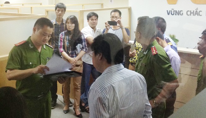 Bắt Tổng giám đốc sàn vàng trái phép Cơ quan công an khám xét trụ sở Cty VGX