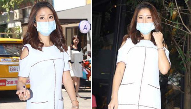 Lâm Tâm Như bị ngã, khâu 10 mũi ở cằm Lâm Tâm Như không bỏ khẩu trang khi trả lời phỏng vấn.