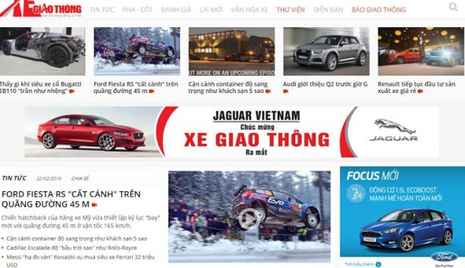 Báo Giao Thông chính thức ra mắt chuyên trang Xe Giao thông Chuyên trang Xe Giao thông của Báo Giao thông điện tử vừa chính thức ra mắt tại địa chỉ www.xegiaothong.vn.