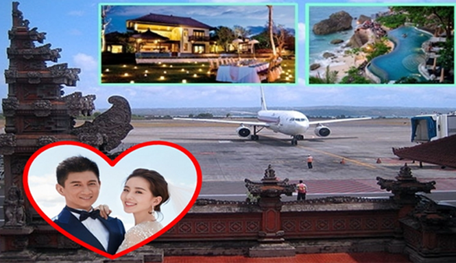 Tài tử Đài Loan dùng 6 trực thăng phục vụ lễ cưới Ngô Kỳ Long thuê 6 máy bay phục vụ vận chuyển hoa và trang phục cưới. Ảnh: Phượng Hoàng.