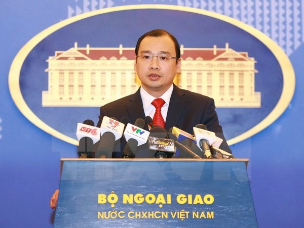 Đài Loan xâm phạm nghiêm trọng chủ quyền của Việt Nam Người Phát ngôn Bộ Ngoại giao Việt Nam Lê Hải Bình. (Ảnh: Doãn Tấn/TTXVN)