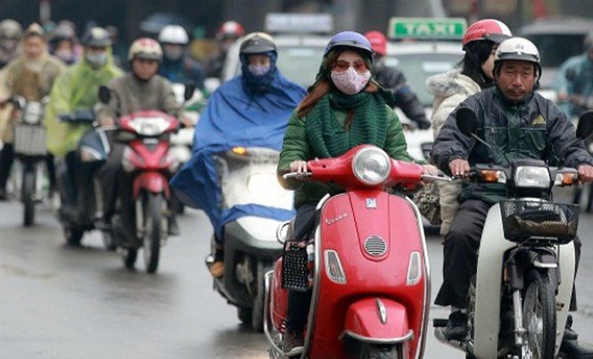 Không khí lạnh tấn công, Hà Nội mưa rét Do ảnh hưởng của không khí lạnh, Hà Nội có mưa và nhiệt độ thấp nhất ở ngưỡng 18 - 20 độ C.