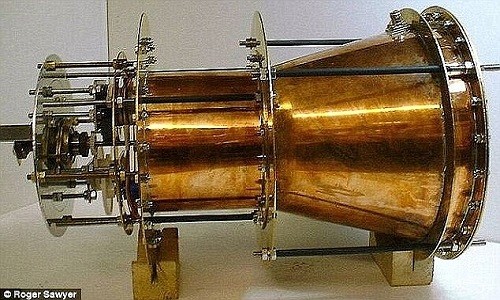 Vì sao Trung Quốc chế tạo động cơ 'không tưởng' của NASA? Nguyên mẫu động cơ EmDrive. Ảnh: Roger Shawyer.