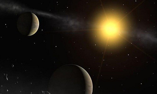 Ngôi sao có thể tạo mưa sao chổi hủy diệt Trái Đất Hình minh họa ngôi sao Gliese 710. Ảnh: ESA.