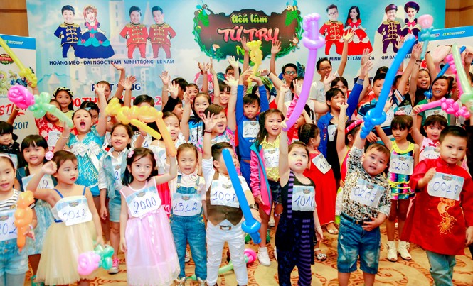 Đài truyền hình Vĩnh Long ra mắt chương trình hài không “Trấn Thành” Các thí sinh tham gia chương trình Tiếu lâm tứ trụ nhí.