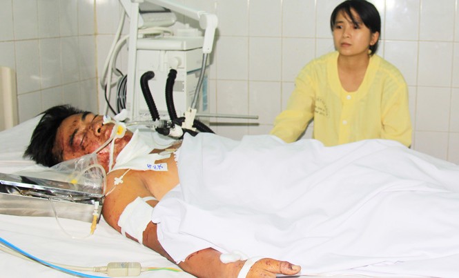 Người thân nói gì về tài xế xe tải gây tai nạn thảm khốc 13 người chết Chị Quách Thị Phúc (vợ tài xế xe tải Quý).
