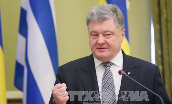Bản tin 20H: Ukraine mở rộng danh sách trừng phạt Nga Tổng thống Ukraine Petro Poroshenko. Ảnh: EPA/TTXVN.