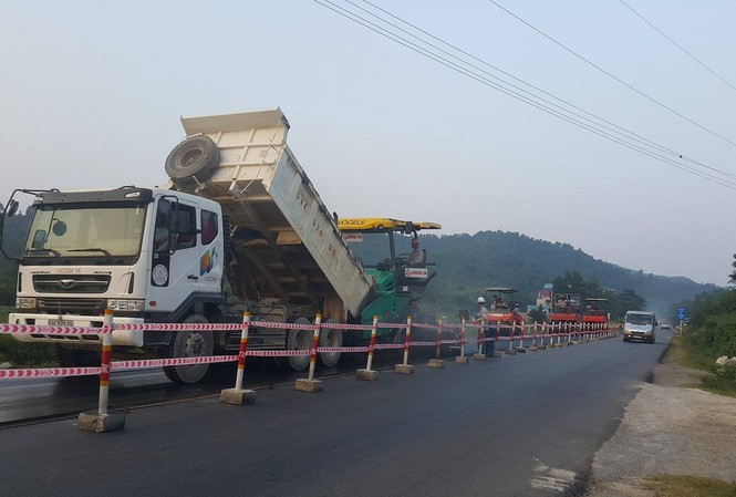 Khởi động lại dự án cao tốc Bắc Giang – Lạng Sơn Hạng mục mở rộng QL 1A đoạn Bắc Giang – Lạng Sơn của dự án đã cơ bản hoàn thành. Ảnh: Bảo An.