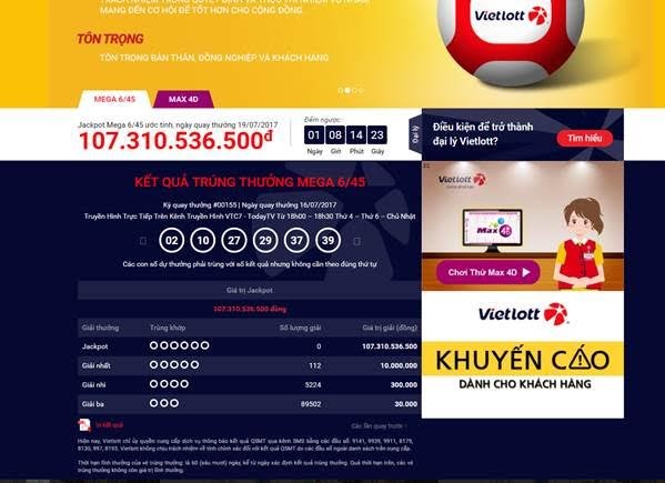 Giải Jackpot hơn 107 tỷ đồng sẽ tìm được chủ nhân vào ngày 19/7? Giải Jackpot hơn 107 tỷ đồng sẽ tìm được chủ nhân vào ngày 19/7?