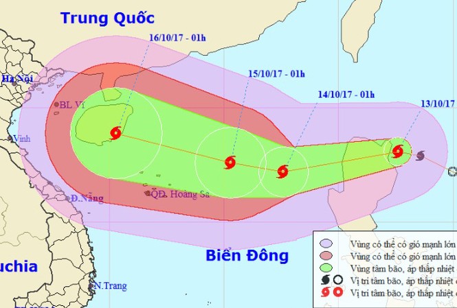 Bão số 11 giật cấp 10 hình thành trên biển Đông Bão số 11 giật cấp 10 hình thành trên biển Đông