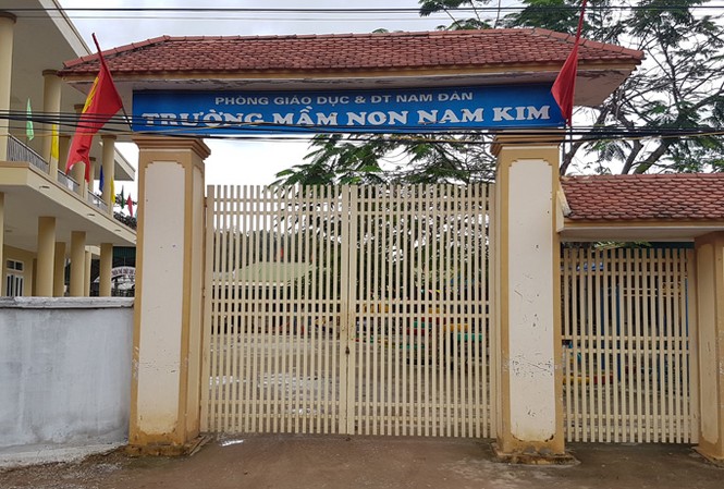 Trẻ mầm non ăn bột rửa bồn cầu: Hiệu trưởng nói họp, rút kinh nghiệm Trường Mầm non Nam Kim nơi xảy ra vụ việc.