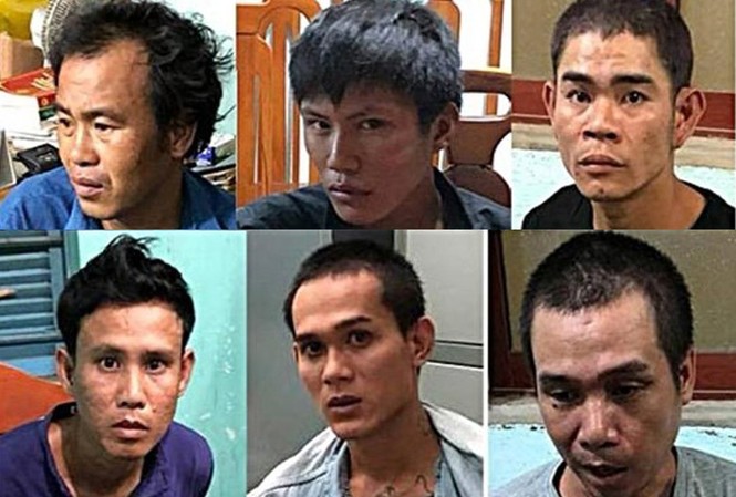 Bình Thuận: Khởi tố người ôm bình gas định kích nổ trên cầu Các bị can bị khởi tố tại Phan Thiết.