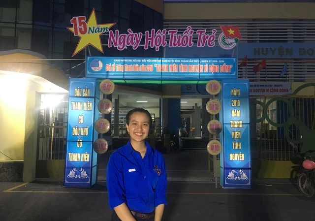 Nữ Đảng viên tuổi 18 luôn có thành tích học tập dẫn đầu toàn trường Nữ đảng viên 18 tuổi Nguyễn Hải Lý.